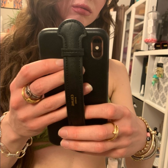 NWT Gold Nail Ring with Rhinestones - Picture 6 of 7